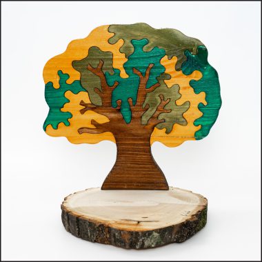 puzzle albero con piedistallo